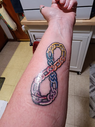 Explore metallica tattoo ideas, creative tattoo ideas in Hampton, available at Blue Horseshoe Tattoo and Body Piercing