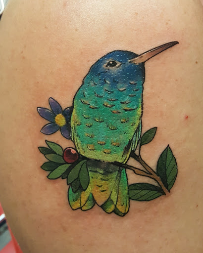 Explore shoulder chest tattoo ideas, creative tattoo ideas in Galveston, available at The Tattoo Shop
