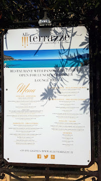 Alle Terrazze à Palermo menu
