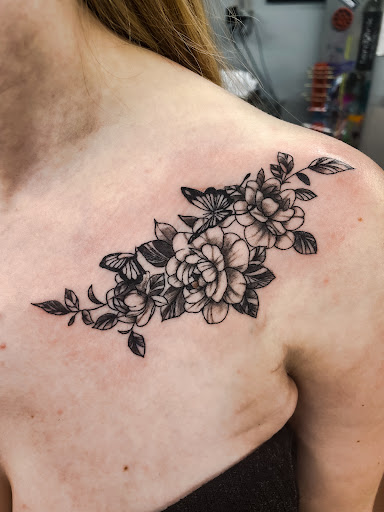 Explore mens butterfly tattoo ideas, creative tattoo ideas in Mandan, available at ten32ink - tattoos