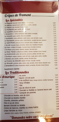 Crêperie Chez Jeannine à Le Blanc-Mesnil menu