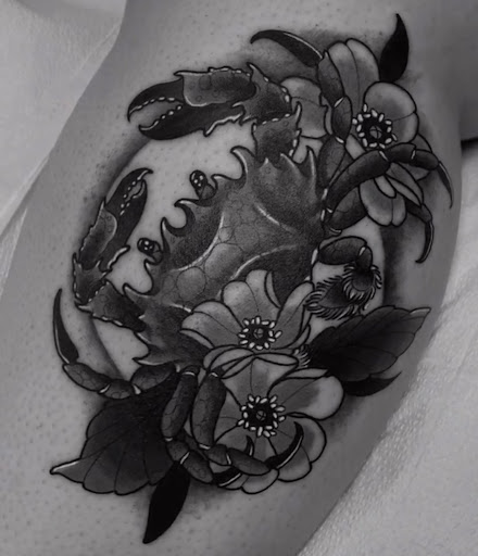 Explore tattoo 3/4 sleeve ideas, creative tattoo ideas in Winter Haven, available at Angry Elephant Tattoos Winter Haven