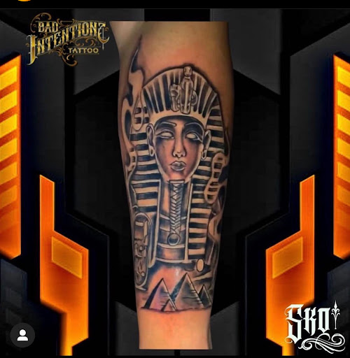 Explore first born son tattoo ideas, creative tattoo ideas in Newark, available at Bad Intentionz Tattoo & Piercings Studio