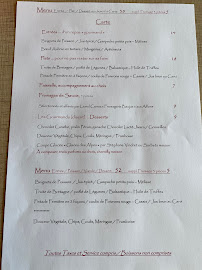 Menu du Restaurant R Du Lac à Bourdeau