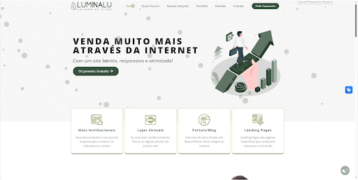 Logo da empresa - Luminalu - Criação de Sites