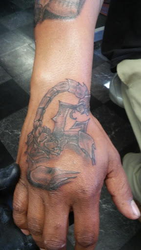 Explore mens tattoo half sleeve ideas, creative tattoo ideas in Big Spring, available at A Mom & Pop Tattoo Shop