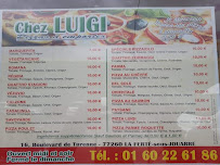 Menu du Pizza Luigi à La Ferté-sous-Jouarre