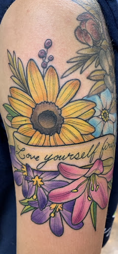 Explore deer hunting tattoo ideas, creative tattoo ideas in Batavia, available at A Thin Line Tattoo