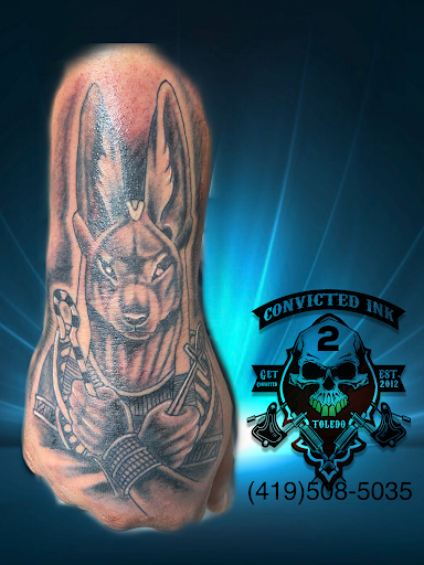 Explore knee ditch tattoo ideas, creative tattoo ideas in Toledo, available at Convicted Ink 2