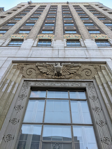 Art deco building at Main & John streets