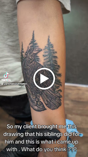 Explore bluey tattoo ideas, creative tattoo ideas in Cornelia, available at Prismatic Pulse Tattoo