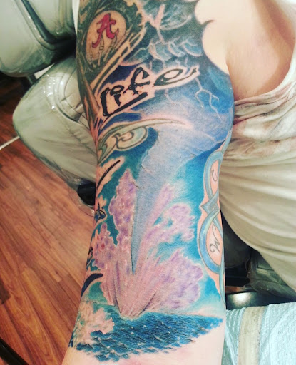 Explore disney couple tattoo ideas, creative tattoo ideas in Abington, available at Tattoo Galaxy (Abington) Piercing and Custom Tattoos