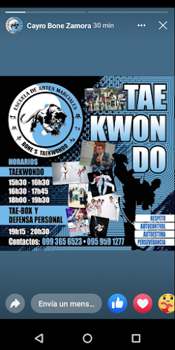 Escuela de artes marciales Bone'Taekwondo - Esmeraldas