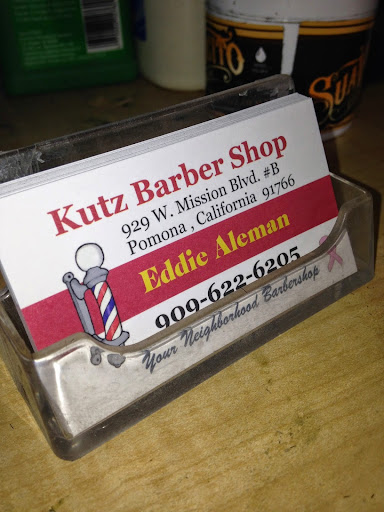 Barber Shop «Kutz Barber Shop», reviews and photos, 929 W Mission Blvd, Pomona, CA 91766, USA