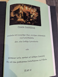 Carte du Restaurant Sundblick à Stralsund