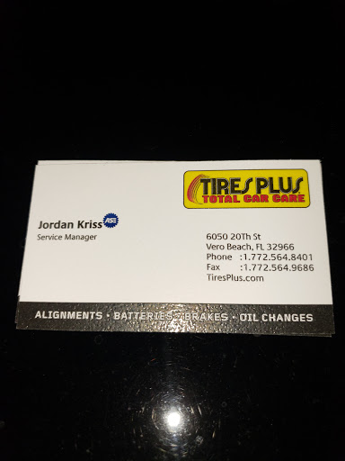 Tire Shop «Tires Plus», reviews and photos, 6050 20th St, Vero Beach, FL 32966, USA