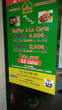 Sushibar Royal Restaurante à Alverca do Ribatejo menu