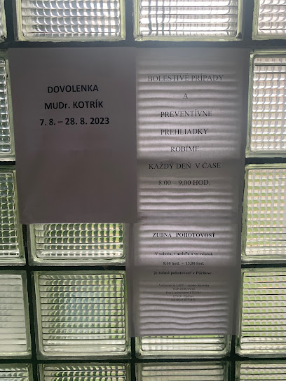 MUDr. Slavomír Kotrík, stomatologická ambulancia
