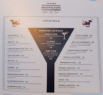 Menu / carte de Chicago Meatpackers à Frankfurt