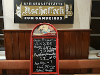 Restaurant Aschaffeck Zum Gambrinus à Aschaffenburg (le menu)