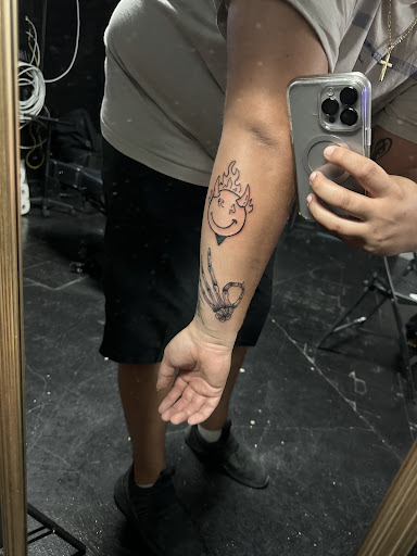 Explore dark side of the moon tattoo ideas, creative tattoo ideas in Fort Pierce, available at Xotic Empire Tattoos