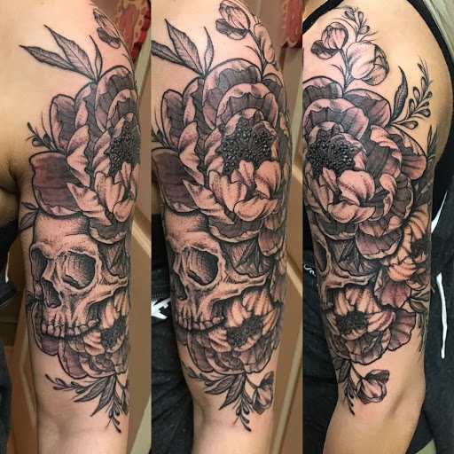 Explore ski mask tattoo ideas, creative tattoo ideas in Dallas, available at Change of Tides Tattoo