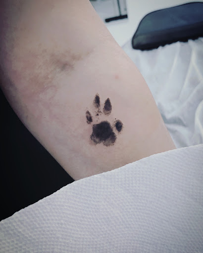 Explore infinity sign tattoo ideas, creative tattoo ideas in Orange, available at Baron Art Tattoo