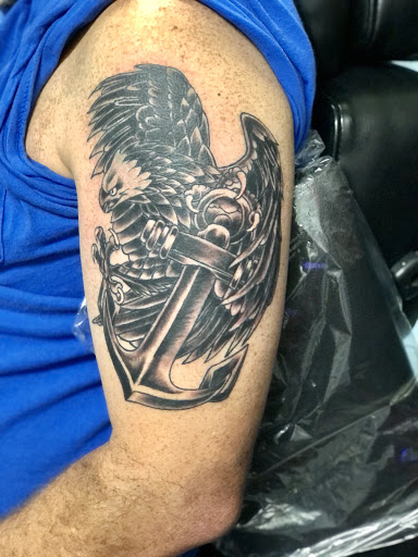 Explore scenery tattoo ideas, creative tattoo ideas in Milledgeville, available at Pair-O-Dice