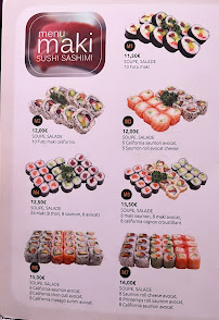 Restaurant japonais Oyama à Paris - menu / carte