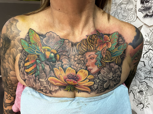 Find biohazard tattoo ideas for your next unique tattoo in Greer at Inkslingers Electric Tattooing