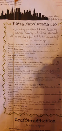 Manhattan Terrazza à Paris menu