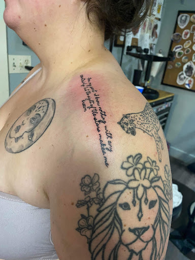 Explore small moon tattoo ideas, creative tattoo ideas in Warrensburg, available at Altered Visions Tattoo Studio