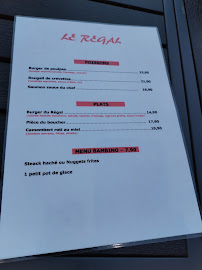 Restaurant Le Regal à Le Barcarès (la carte)