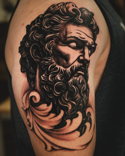 Explore halloween themed tattoo ideas, creative tattoo ideas in Twentynine Palms, available at No Mans Land Tattoo
