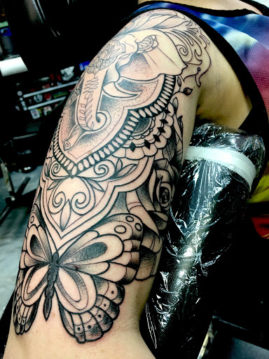 Explore inner arm tattoo ideas for guys, creative tattoo ideas in Deerfield, available at Maximum Tattoo