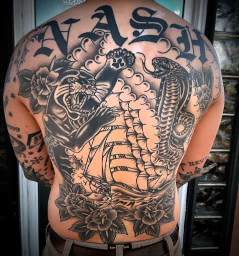 Explore gecko tattoo ideas, creative tattoo ideas in Madera, available at Sea Wolf Tattoo