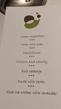 Menu du Essigbrätlein à Nuremberg