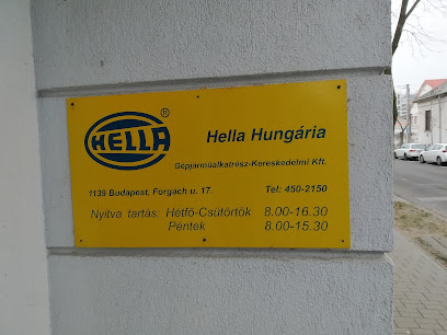 HELLA Hungária Gépjárműalkatrész-Kereskedelmi Kft.