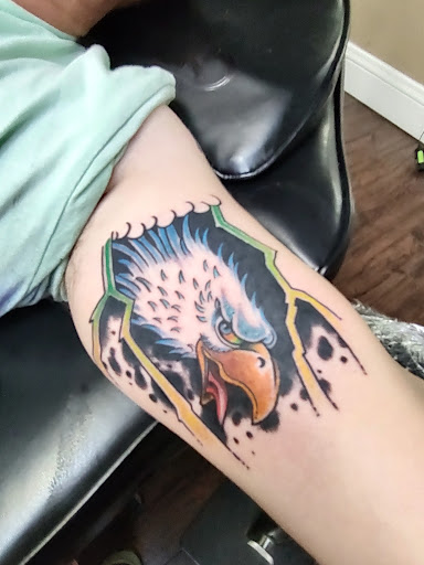 Explore harry potter sleeve tattoo ideas, creative tattoo ideas in Saraland, available at Exit 13 Tattoo