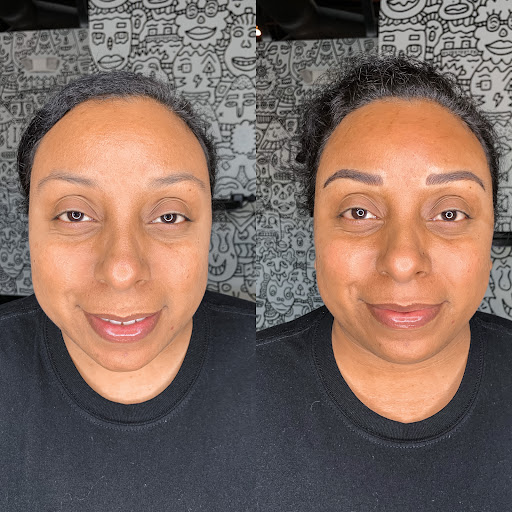 Explore bald head tattoo ideas, creative tattoo ideas in Fillmore, available at Mega Babe Ink