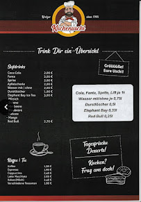 Menu / carte de Küchenuschi à Solingen