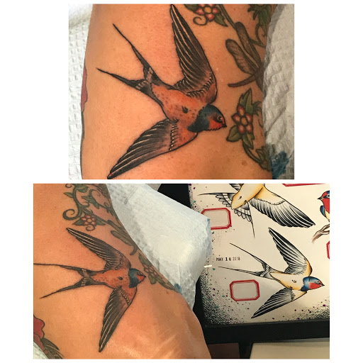 Explore tattoo wolf ideas, creative tattoo ideas in Libertyville, available at Lucky Seven Tattoo