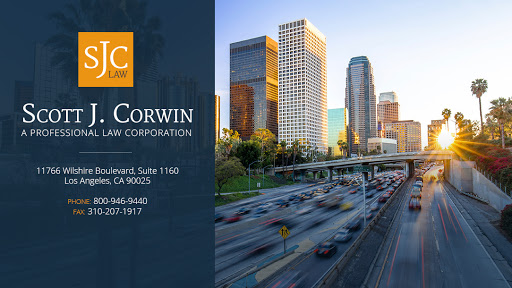 Scott J. Corwin, A Professional Law Corporation, 11766 Wilshire Blvd #1160, Los Angeles, CA 90025, Personal Injury Attorney