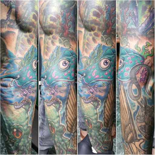 Explore marker tattoo ideas, creative tattoo ideas in Beverly Hills, available at R-N-R Custom Tattoos