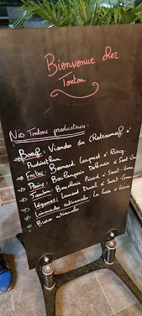 Tonton & Co à Saint-Omer menu