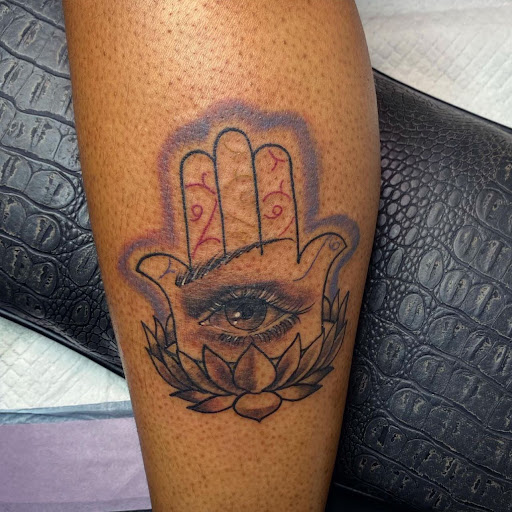 Explore cherubim tattoo ideas, creative tattoo ideas in Goose Creek, available at Red Kirin Tattoo