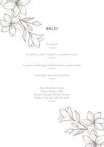 Borgo Evo à Cava de' Tirreni menu