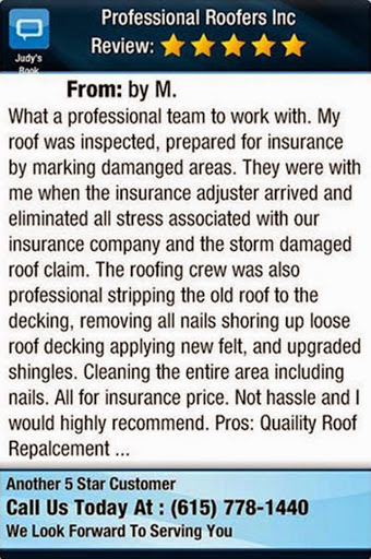 Roofing Contractor «Professional Roofers, Inc.», reviews and photos, 321 Billingsly Ct #13, Franklin, TN 37067, USA