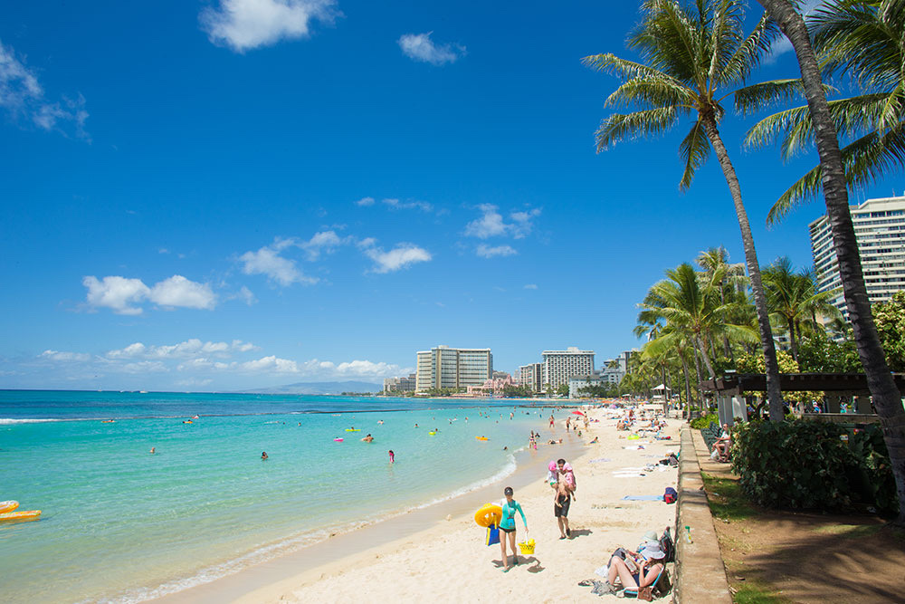 Photo de Plage de Waikiki - recommandé pour les voyageurs en famille avec des enfants