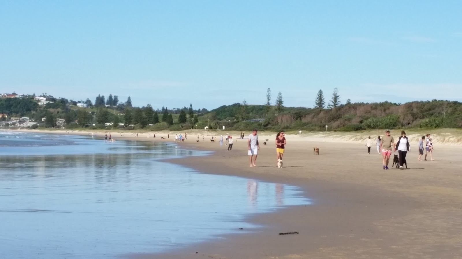 Zdjęcie Seven Mile Beach z powierzchnią beżowy piasek